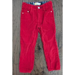 Mini Boden Red Corduroy Pants